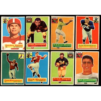 1956 Topps Football Lot of 99 Cards (53 Different) VG