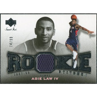 2007/08 Upper Deck Sweet Shot Rookie Stitches #AL Acie Law /99