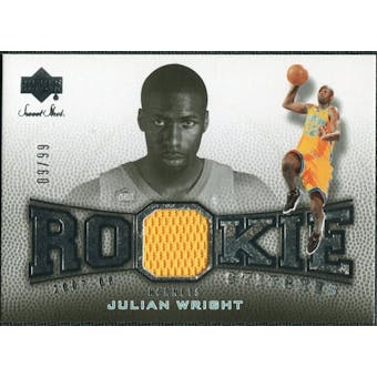 2007/08 Upper Deck Sweet Shot Rookie Stitches #JW Julian Wright /99