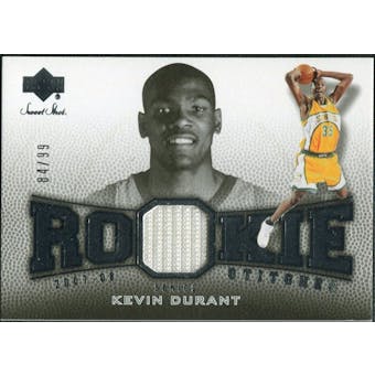 2007/08 Upper Deck Sweet Shot Rookie Stitches #KD Kevin Durant RC 84/99