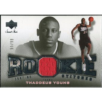 2007/08 Upper Deck Sweet Shot Rookie Stitches #TY Thaddeus Young 55/99