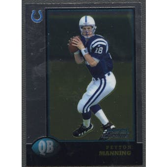 1998 Bowman Chrome Football #1 Peyton Manning Rookie