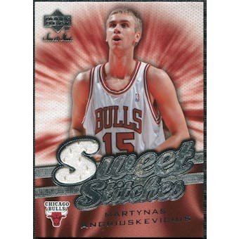 2007/08 Upper Deck Sweet Shot Sweet Stitches #MA Martynas Andriuskevicius