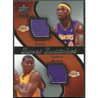 2007/08 Upper Deck Sweet Shot Sweet Swatches Dual #BB Kwame Brown Andrew Bynum