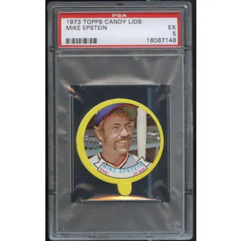 1973 Topps Baseball Candy Lids Mike Epstein PSA 5 (EX) *7148