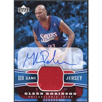 2004/05 Upper Deck UD Game Jerseys Autographs #GR Glenn Robinson /100