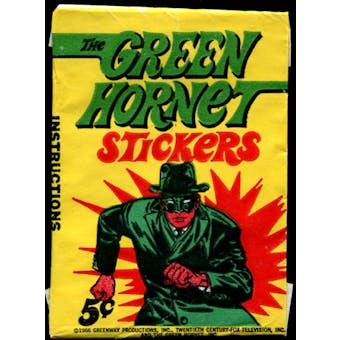 1966 Topps Green Hornet Stickers Wax Pack