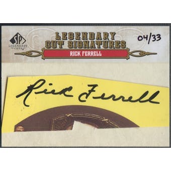 2011 SP Legendary Cuts #156 Rick Ferrell Legendary Signatures Auto #04/33