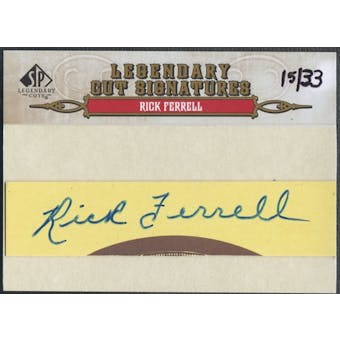 2011 SP Legendary Cuts #156 Rick Ferrell Legendary Signatures Auto #15/33