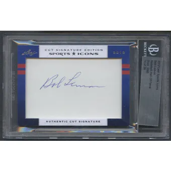2012 Leaf Sports Icons Bob Lemon Cut Auto #14/36