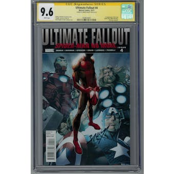 Ultimate Fallout #4 CGC 9.6 (W) Signed By Mark Bagley *1609034001*