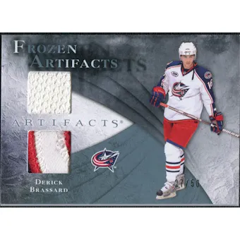2010/11 Upper Deck Artifacts Frozen Artifacts Jersey Patch Blue #FABR Derick Brassard /50