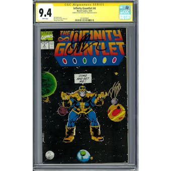 Infinity Gauntlet #4 CGC 9.4 Ron Lim Jim Starlin Signature Series (W) *1610839001*