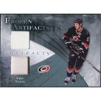 2010/11 Upper Deck Artifacts Frozen Artifacts Jersey Patch Blue #FAES Eric Staal /50