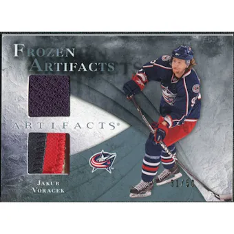 2010/11 Upper Deck Artifacts Frozen Artifacts Jersey Patch Blue #FAJV Jakub Voracek /50