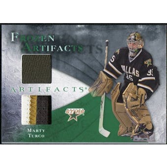 2010/11 Upper Deck Artifacts Frozen Artifacts Jersey Patch Emerald #FAMT Marty Turco /25