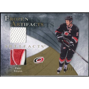 2010/11 Upper Deck Artifacts Frozen Artifacts Jersey Patch Gold #FAES Eric Staal /15