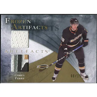 2010/11 Upper Deck Artifacts Frozen Artifacts Jersey Patch Gold #FAPE Corey Perry /15