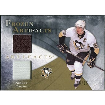 2010/11 Upper Deck Artifacts Frozen Artifacts Jersey Patch Gold #FASC Sidney Crosby /15