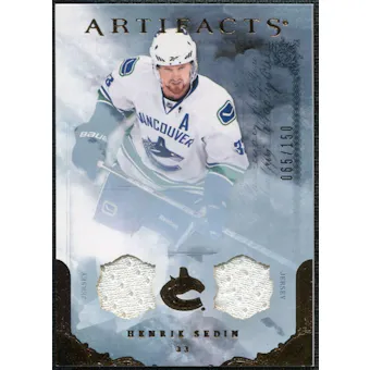 2010/11 Upper Deck Artifacts Jerseys Bronze #58 Henrik Sedin 65/150