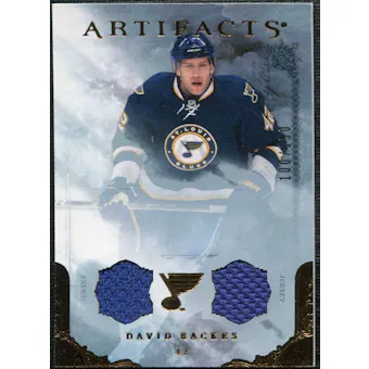 2010/11 Upper Deck Artifacts Jerseys Bronze #74 David Backes /150