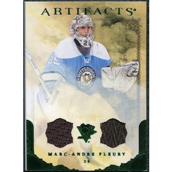 2010/11 Upper Deck Artifacts Jerseys Patches Emerald #22 Marc-Andre Fleury /50