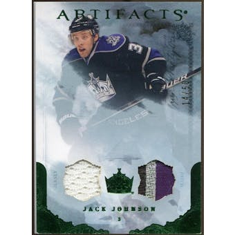 2010/11 Upper Deck Artifacts Jerseys Patches Emerald #78 Jack Johnson 14/50