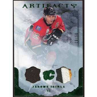 2010/11 Upper Deck Artifacts Jerseys Patches Emerald #84 Jarome Iginla /50