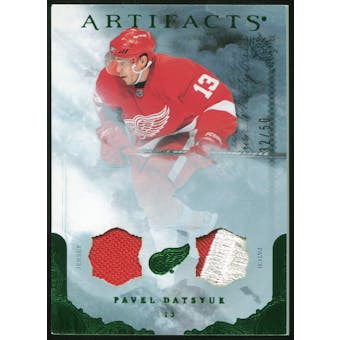 2010/11 Upper Deck Artifacts Jerseys Patches Emerald #90 Pavel Datsyuk 32/50