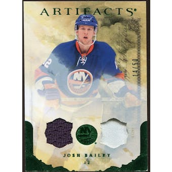2010/11 Upper Deck Artifacts Jerseys Patches Emerald #94 Josh Bailey /50
