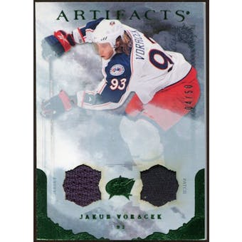 2010/11 Upper Deck Artifacts Jerseys Patches Emerald #96 Jakub Voracek 4/50