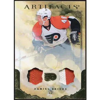 2010/11 Upper Deck Artifacts Jerseys Patches Gold #41 Daniel Briere 1/15