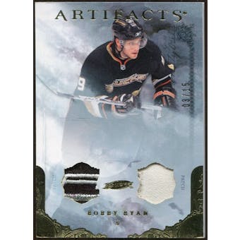 2010/11 Upper Deck Artifacts Jerseys Patches Gold #46 Bobby Ryan /15
