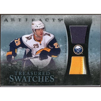 2010/11 Upper Deck Artifacts Treasured Swatches Jersey Patch Blue #TSJP Jason Pominville /50