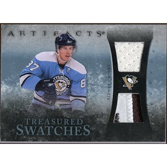 2010/11 Upper Deck Artifacts Treasured Swatches Jersey Patch Blue #TSSC Sidney Crosby 3/50