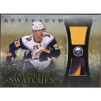 2010/11 Upper Deck Artifacts Treasured Swatches Jersey Patch Gold #TSJP Jason Pominville /15