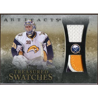 2010/11 Upper Deck Artifacts Treasured Swatches Jersey Patch Gold #TSRM Ryan Miller 2/15
