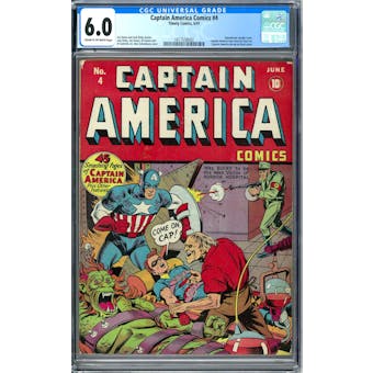 Captain America Comics #4 CGC 6.0 (C-OW) *1617558002*
