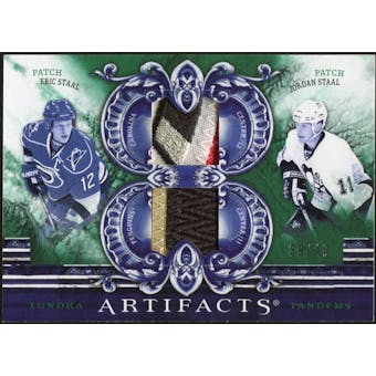 2010/11 Upper Deck Artifacts Tundra Tandems Patches Emerald #TT2STAAL Jordan Staal/Eric Staal 39/40