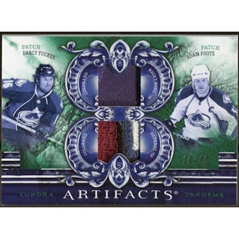 2010/11 Upper Deck Artifacts Tundra Tandems Patches Emerald #TT2COLO Darcy Tucker/Adam Foote 12/40