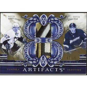 2010/11 Upper Deck Artifacts Tundra Tandems Patches Gold #TT22005 Sidney Crosby/Bobby Ryan 7/15