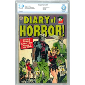 Diary of Horror #1 CBCS 5.0 (OW-W) *16-18D7BA8-038*