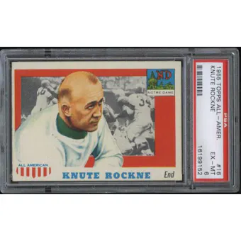 1955 Topps All American Football #16 Knute Rockne PSA 6 (EX-MT) *9152