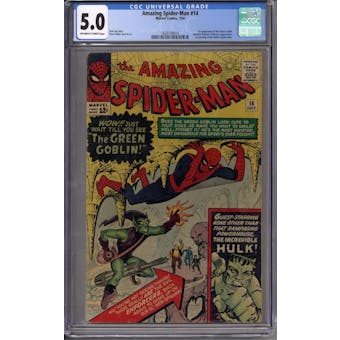 Amazing Spider-Man #14 CGC 5.0 (OW-W) *1620100014* - (Hit Parade Inventory)