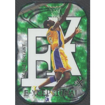 1999/00 E-X #XC10 Kobe Bryant E-Xceptional Green #129/500