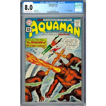 Aquaman #1 CGC 8.0 (OW-W) *1621610002*