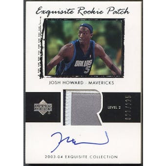 2003/04 Exquisite Collection #53 Josh Howard Rookie Patch Auto #023/225