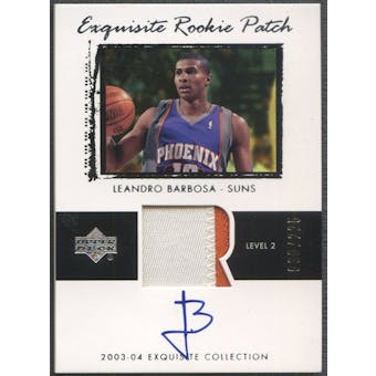 2003/04 Exquisite Collection #54 Leandro Barbosa Rookie Patch Auto #030/225