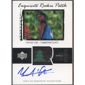 2003/04 Exquisite Collection #56 Ndudi Ebi Rookie Patch Auto #122/225