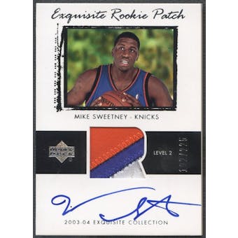 2003/04 Exquisite Collection #65 Mike Sweetney Rookie Patch Auto #192/225